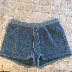 Old Navy Furry PJ Shorts Size Large, Grey